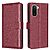 Flip Πορτοφόλι από Συνθετικό Δέρμα (PU) για Xiaomi Redmi A7 Pro (BINFEN COLOR BF32) σε Κόκκινο — προστασία RFID, 3 θήκες καρτών & βάση stand για hands-free προβολή.