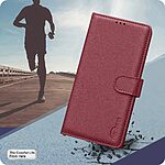 Θήκη Xiaomi Redmi A7 Pro - BINFEN COLOR BF32 - Flip Πορτοφόλι από Συνθετικό Δέρμα (PU) με TPU - Κόκκινο - RFID/Wallet/Stand — εικόνα 10