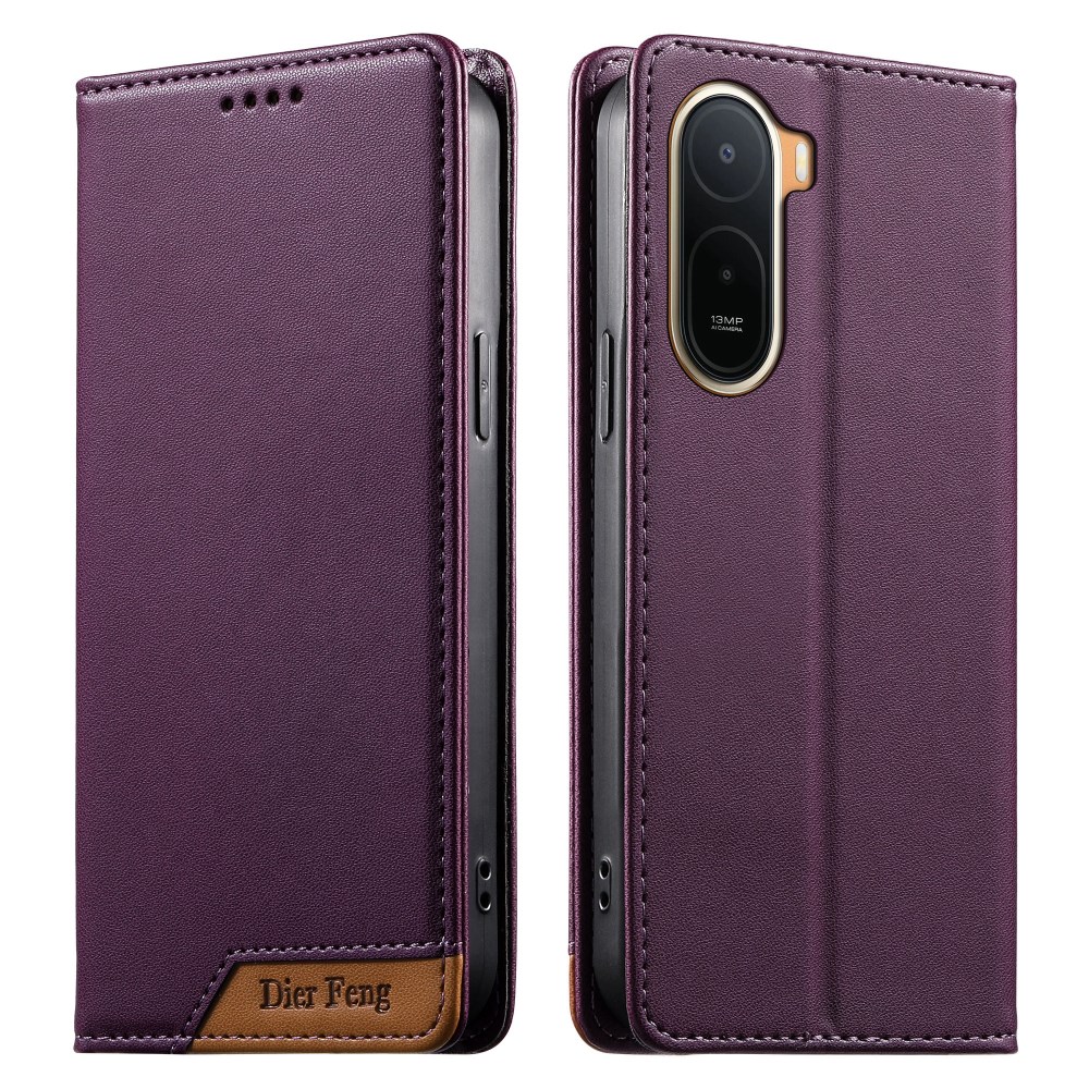 Θήκη Xiaomi Redmi A7 Pro - DIERFENG DF-018 - Flip Πορτοφόλι από Συνθετικό Δέρμα (PU) με TPU - Μωβ - RFID/Wallet/Stand Flip Πορτοφόλι από Συνθετικό Δέρμα (PU) για Xiaomi Redmi A7 Pro (DIERFENG DF-018) σε Μωβ — RFID blocking, θήκη καρτών & βάση στήριξης για καθημερινή ασφάλεια.