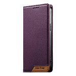 Θήκη Xiaomi Redmi A7 Pro - DIERFENG DF-018 - Flip Πορτοφόλι από Συνθετικό Δέρμα (PU) με TPU - Μωβ - RFID/Wallet/Stand — εικόνα 4