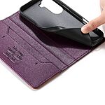 Θήκη Xiaomi Redmi A7 Pro - DIERFENG DF-018 - Flip Πορτοφόλι από Συνθετικό Δέρμα (PU) με TPU - Μωβ - RFID/Wallet/Stand — εικόνα 8