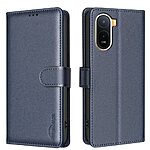 Flip Πορτοφόλι από Συνθετικό Δέρμα (PU) για Xiaomi Redmi A7 Pro (BINFEN COLOR BF32) σε Μπλε — 3 θήκες καρτών, RFID προστασία & βάση στήριξης για hands-free χρήση.