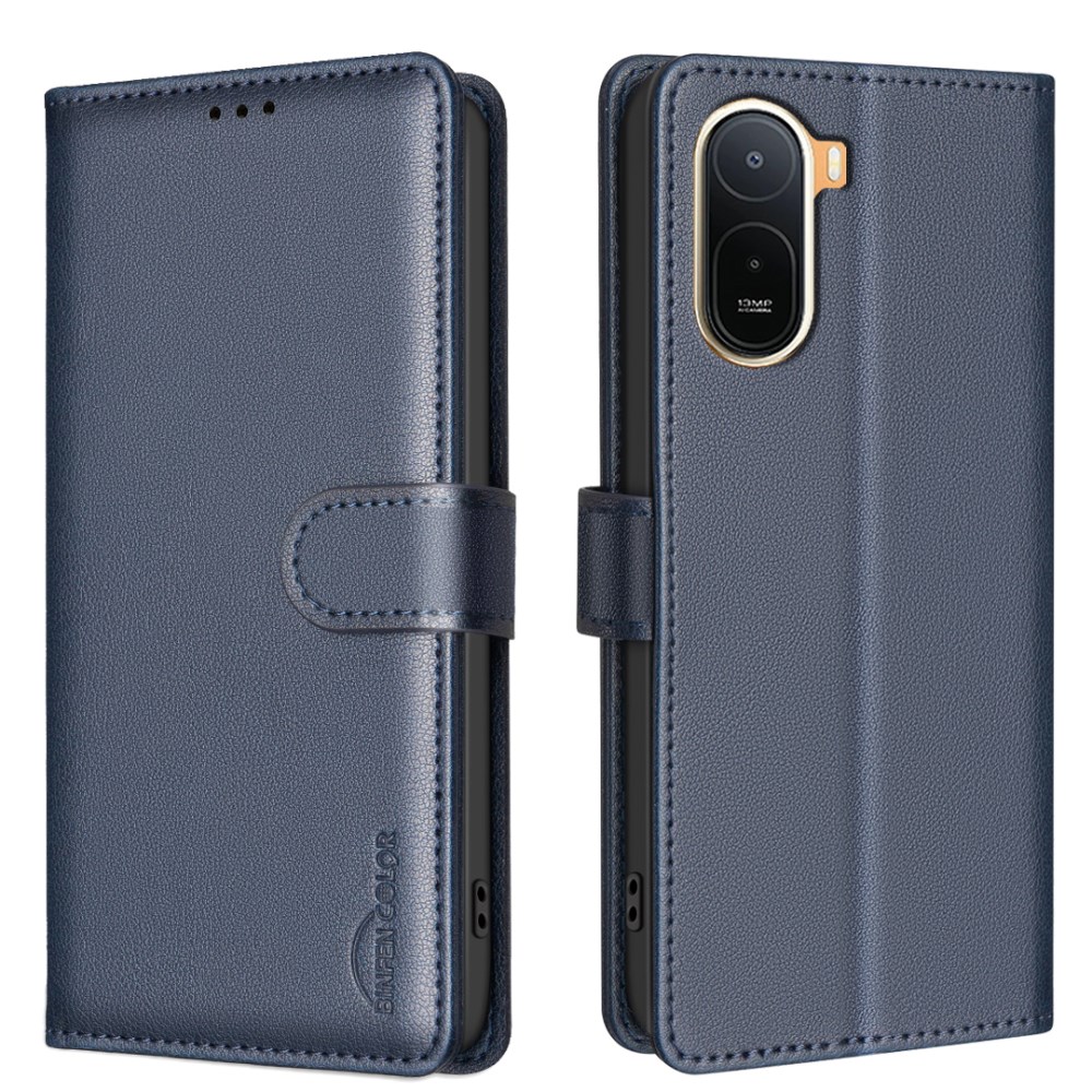 Θήκη Xiaomi Redmi A7 Pro - BINFEN COLOR BF32 - Flip Πορτοφόλι από Συνθετικό Δέρμα (PU) με TPU - Μπλε - RFID/Wallet/Stand Flip Πορτοφόλι από Συνθετικό Δέρμα (PU) για Xiaomi Redmi A7 Pro (BINFEN COLOR BF32) σε Μπλε — 3 θήκες καρτών, RFID προστασία & βάση στήριξης για hands-free χρήση.