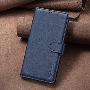 Θήκη Xiaomi Redmi A7 Pro - BINFEN COLOR BF32 - Flip Πορτοφόλι από Συνθετικό Δέρμα (PU) με TPU - Μπλε - RFID/Wallet/Stand — εικόνα 2