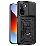 Σκληρή Πλάτη PC+TPU για Xiaomi Redmi A7 Pro (OEM) σε Μαύρο με Kickstand — ολοκληρωμένη προστασία από πτώσεις & γρατζουνιές με ασπίδα κάμερας.