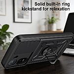 Θήκη Xiaomi Redmi A7 Pro - OEM - Σκληρή Πλάτη PC+TPU - Μαύρο - Stand — εικόνα 5
