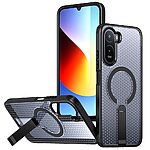 Σκληρή Πλάτη PC+TPU για Xiaomi Redmi A7 Pro (OEM) σε Μαύρο με ενσωματωμένο Stand — ανθεκτική προστασία από πτώσεις & γρατζουνιές με grid texture σχεδιασμό.