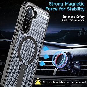 Θήκη Xiaomi Redmi A7 Pro - OEM - Σκληρή Πλάτη PC+TPU - Μαύρο - Stand — εικόνα 2
