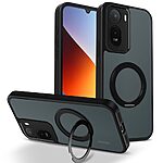 Σκληρή Πλάτη PC+TPU για Xiaomi Redmi A7 Pro (OEM) σε Μαύρο με περιστρεφόμενο Stand 360° — ενισχυμένη προστασία από πτώσεις με ματ φινίρισμα & ισχυρούς μαγνήτες N52.