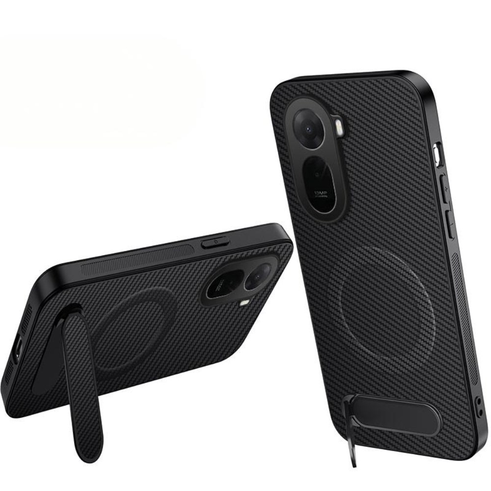 Θήκη Xiaomi Redmi A7 Pro - WANLONFENG QT Series - Σκληρή Πλάτη PC+TPU - Μαύρο - Stand Σκληρή Πλάτη PC+TPU για Xiaomi Redmi A7 Pro (WANLONFENG QT Series) σε Μαύρο — υφή carbon fiber, ενσωματωμένο kickstand πολλαπλών γωνιών & μαγνητική συμβατότητα για καθημερινή προστασία.
