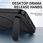 Θήκη Xiaomi Redmi A7 Pro - WANLONFENG QT Series - Σκληρή Πλάτη PC+TPU - Μαύρο - Stand — εικόνα 6
