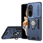 Σκληρή Πλάτη PC+TPU για Xiaomi Redmi A7 Pro (OEM) σε Μπλε με slider κάμερας & ring stand — ολοκληρωμένη προστασία από πτώσεις, γρατζουνιές & ιδιωτικότητα φακού.