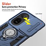 Θήκη Xiaomi Redmi A7 Pro - OEM Slide Camshield - Σκληρή Πλάτη PC+TPU - Μπλε - Stand — εικόνα 3