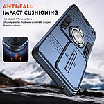 Θήκη Xiaomi Redmi A7 Pro - OEM Slide Camshield - Σκληρή Πλάτη PC+TPU - Μπλε - Stand — εικόνα 4