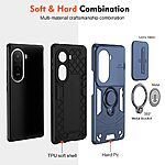 Θήκη Xiaomi Redmi A7 Pro - OEM Slide Camshield - Σκληρή Πλάτη PC+TPU - Μπλε - Stand — εικόνα 6