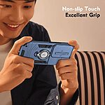 Θήκη Xiaomi Redmi A7 Pro - OEM Slide Camshield - Σκληρή Πλάτη PC+TPU - Μπλε - Stand — εικόνα 7
