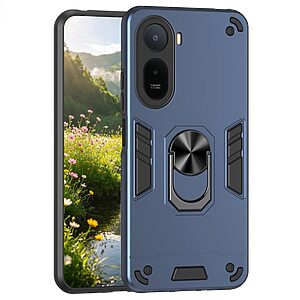 Σκληρή Πλάτη PC+TPU για Xiaomi Redmi A7 Pro (OEM) σε Μπλε με περιστρεφόμενο Stand — ανθεκτική προστασία από πτώσεις & γρατζουνιές με ενσωματωμένο δαχτυλίδι-βάση.