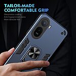 Θήκη Xiaomi Redmi A7 Pro - OEM - Σκληρή Πλάτη PC+TPU - Μπλε - Stand — εικόνα 5