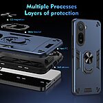 Θήκη Xiaomi Redmi A7 Pro - OEM - Σκληρή Πλάτη PC+TPU - Μπλε - Stand — εικόνα 7