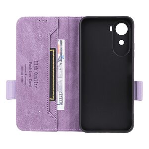 Θήκη Xiaomi Redmi A7 Pro - OEM - Flip Πορτοφόλι από Συνθετικό Δέρμα (PU) με TPU - Μωβ - Wallet/Stand — εικόνα 2
