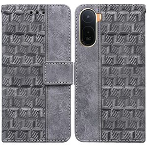 Flip Πορτοφόλι από Συνθετικό Δέρμα (PU) για Xiaomi Redmi A7 Pro (OEM) σε Γκρι — θήκες καρτών, βάση στήριξης & λουράκι καρπού για καθημερινή ευκολία.