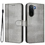 Flip Πορτοφόλι από Συνθετικό Δέρμα (PU) για Xiaomi Redmi A7 Pro σε Γκρι — θήκες καρτών, ρυθμιζόμενη βάση stand & λουράκι για hands-free χρήση καθημερινά.
