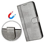 Θήκη Xiaomi Redmi A7 Pro - OEM - Flip Πορτοφόλι από Συνθετικό Δέρμα (PU) με TPU - Γκρι - Wallet/Stand/Λουράκι — εικόνα 6