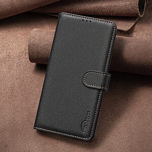 Θήκη Xiaomi Redmi A7 Pro - BINFEN COLOR BF32 - Flip Πορτοφόλι από Συνθετικό Δέρμα (PU) με TPU - Μαύρο - RFID/Wallet/Stand — εικόνα 2