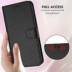 Θήκη Xiaomi Redmi A7 Pro - OEM - Flip Πορτοφόλι από Συνθετικό Δέρμα (PU) με TPU - Μαύρο - Wallet/Stand/Λουράκι — εικόνα 9