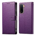 Flip Πορτοφόλι από Συνθετικό Δέρμα (PU) για Xiaomi Redmi A7 Pro (OEM) σε Μωβ — θήκες καρτών, βάση στήριξης & λουράκι καρπού για καθημερινή ευκολία.