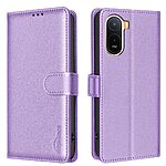 Flip Πορτοφόλι από Συνθετικό Δέρμα (PU) για Xiaomi Redmi A7 Pro (BINFEN COLOR BF32) σε Μωβ — RFID προστασία, 3 θήκες καρτών & βάση στήριξης για καθημερινή χρήση.