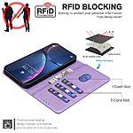 Θήκη Xiaomi Redmi A7 Pro - BINFEN COLOR BF32 - Flip Πορτοφόλι από Συνθετικό Δέρμα (PU) με TPU - Μωβ - RFID/Wallet/Stand — εικόνα 7