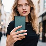 Θήκη Xiaomi Redmi A7 Pro - DIERFENG DF-018 - Flip Πορτοφόλι από Συνθετικό Δέρμα (PU) με TPU - Πράσινο - RFID/Wallet/Stand — εικόνα 3