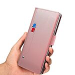 Θήκη Xiaomi Redmi A7 Pro - OEM - Flip Θήκη από Συνθετικό Δέρμα (PU) με TPU - Ροζ Χρυσό - Wallet/Stand — εικόνα 7
