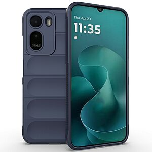 Πλάτη TPU για Xiaomi Redmi A7 Pro (OEM) σε Μπλε Σκούρο — ανθεκτικό σχέδιο rugged με αντιολισθητική λαβή & ανασηκωμένα χείλη για προστασία από πτώσεις.