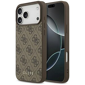 Guess 4G Classic Case for iPhone 18 Pro / 17 Pro – Brown – Θήκη Προστασίας για iPhone 18 Pro / 17 Pro σε Καφέ Χρώμα