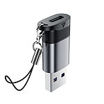 Κομψός adapter με μεταλλικό γκρι σώμα και ανθεκτική κατασκευή - Μετατρέπει τη θύρα USB-C σε USB-A 3.0 για υψηλές ταχύτητες μεταφοράς έως 10Gbps και απόλυτη συμβατότητα