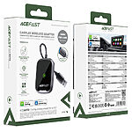 Ασύρματος Αντάπτορας Acefast QC1 για CarPlay και Android Auto USB-A/USB-C Μεταλλικό Γκρι - Εικόνα 3