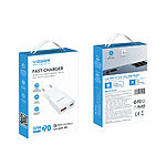 Φορτιστής Τοίχου VEGER TC301 Ultra Slim GaN Laptop Charger PD 3.0 QC 3.0 PPS 30W Dual 1xUSB-A & 1xUSB-C Λευκός - Εικόνα 4