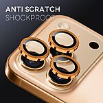 Tempered Glass Camera iPhone 17 Pro Max / Pro - NORTHJO - Πορτοκαλί - Anti-fingerprint — εικόνα 2