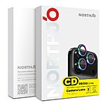 Tempered Glass Camera iPhone 17 Pro Max / Pro - NORTHJO - Πορτοκαλί - Anti-fingerprint — εικόνα 5