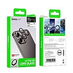 Tempered Glass Camera iPhone 18 Pro / Pro Max - HOCO V14 - Μαύρο - Ultra Clear — εικόνα 7