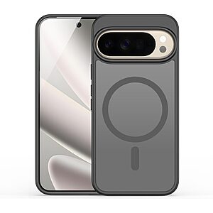 Σκληρή Πλάτη PC+TPU για Google Pixel 10 Pro XL (DUX DUCIS) σε Μαύρο — 38 μαγνήτες, ματ αντιδακτυλικό φινίρισμα & ενισχυμένες γωνίες.