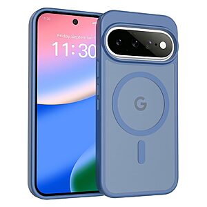 Σκληρή Πλάτη PC+TPU για Google Pixel 11 / 11 Pro (OEM) σε Μπλε — μαγνητικός δακτύλιος, απαλή υφή & λεπτή προστασία από πτώσεις και γρατζουνιές.