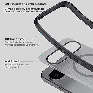 Θήκη Google Pixel 11 5G - NILLKIN Super Frosted Shield Pro - Σκληρή Πλάτη PC+TPU - Μαύρο — εικόνα 2