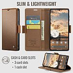Θήκη Google Pixel 11 Pro 5G / 11 5G - CASEME 023 Series - Flip Πορτοφόλι από Συνθετικό Δέρμα (PU) με TPU - Καφέ - RFID/Stand — εικόνα 4