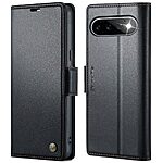 Flip Πορτοφόλι για Google Pixel 11 Pro 5G / 11 5G (CASEME) σε Μαύρο — 3 θήκες καρτών, προστασία RFID & stand για άνετη προβολή.