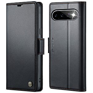Flip Πορτοφόλι για Google Pixel 11 Pro 5G / 11 5G (CASEME) σε Μαύρο — 3 θήκες καρτών, προστασία RFID & stand για άνετη προβολή.