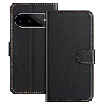 Flip Πορτοφόλι από Συνθετικό Δέρμα (PU) με TPU για Google Pixel 11 Pro / 11 (OEM) σε Μαύρο — 3 θήκες καρτών, stand & λουράκι για καθημερινή προστασία.
