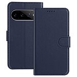 Flip Πορτοφόλι PU με TPU για Google Pixel 11 Pro 5G / 11 5G (OEM) σε Μπλε — 3 θήκες καρτών, stand & λουράκι για καθημερινή προστασία.